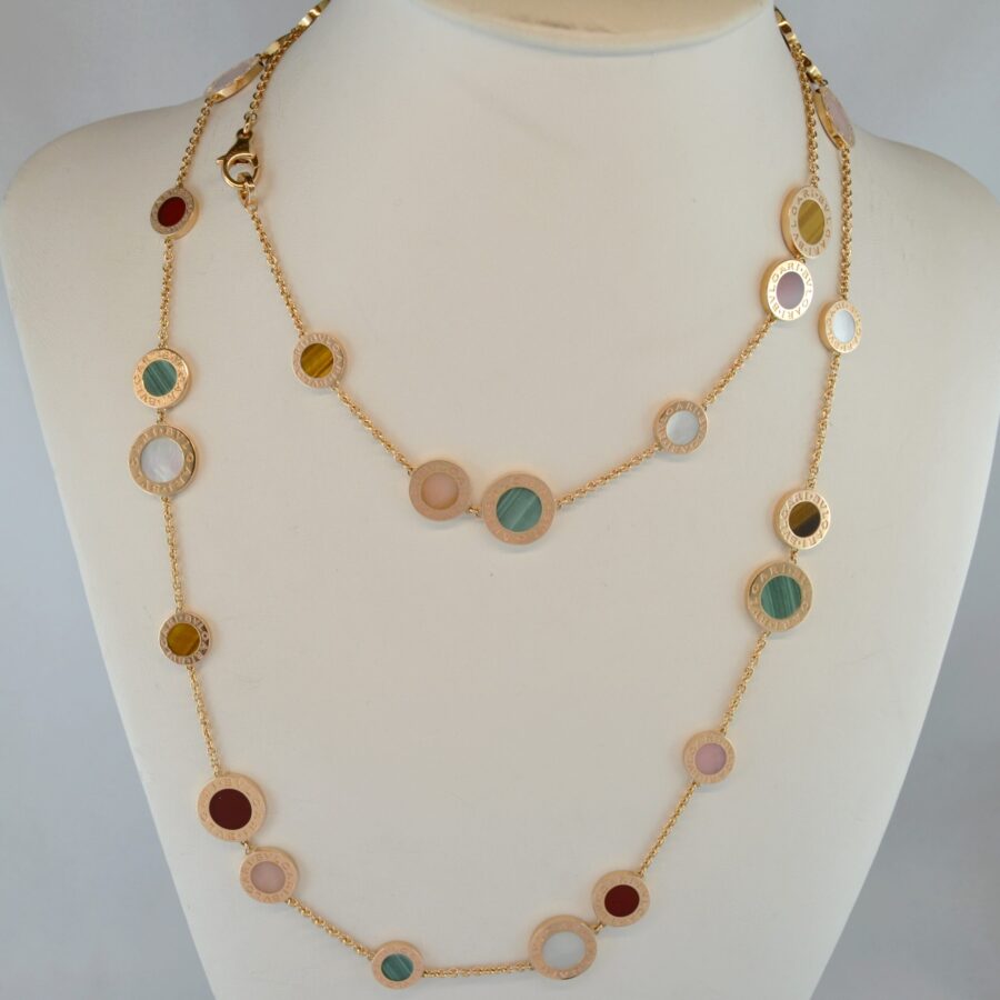 Bulgari oro giallo e pietre colorate